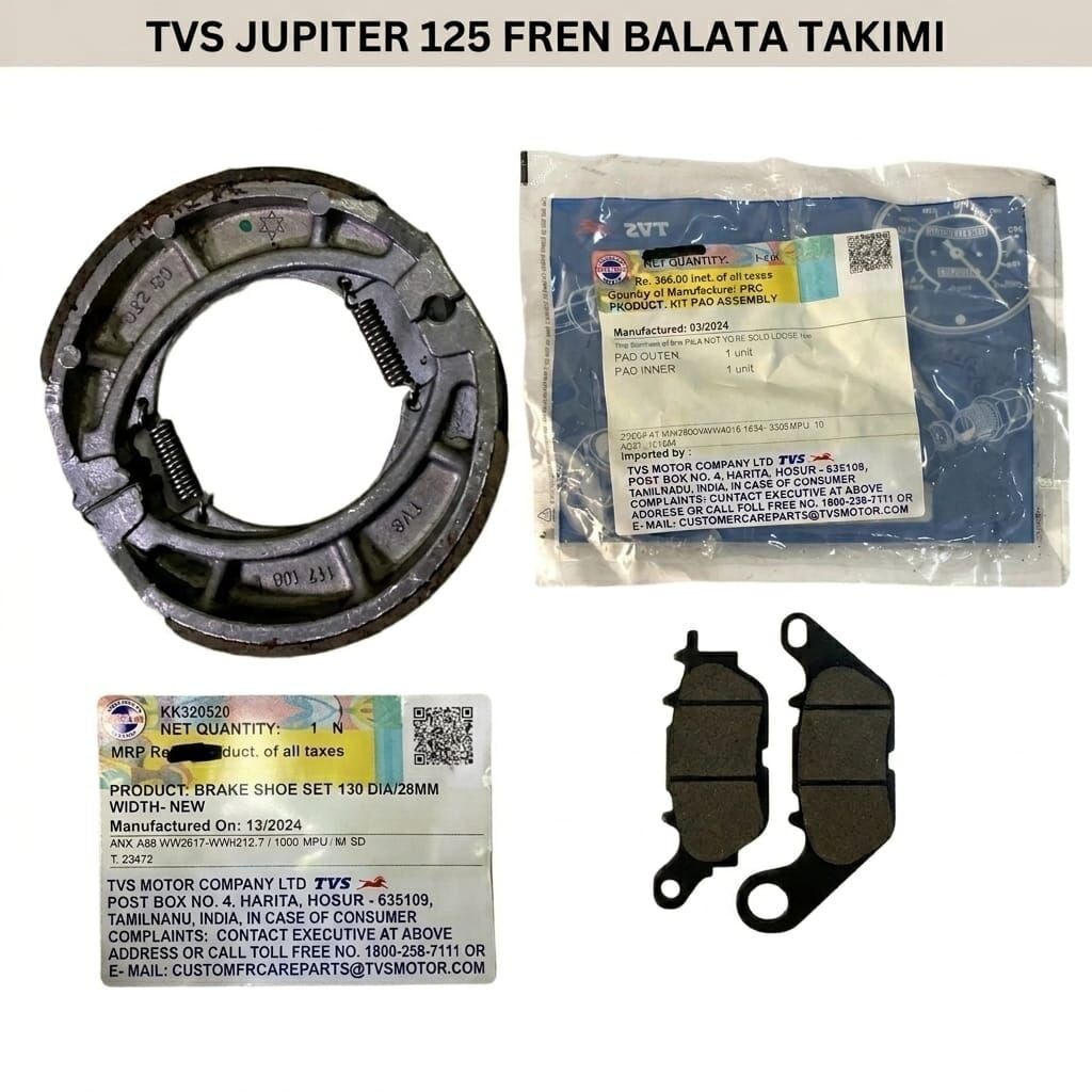 Tvs Jupiter 125 Ön-Arka Takım Fren Balata Seti