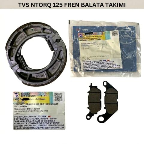 Tvs Ntorq 125 Ön-Arka Takım Fren Balata Seti