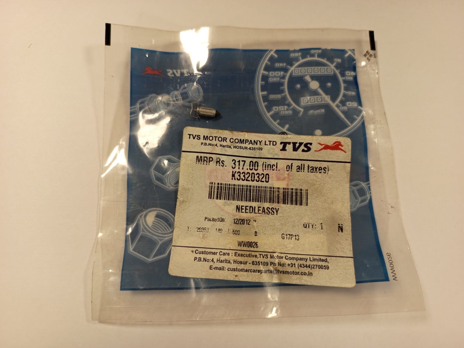 TVS PEP KARBÜRATÖR İĞNESİ (MEMESİ) ORİJİNAL