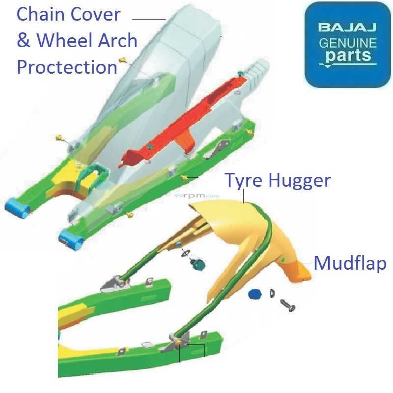 BAJAJ DİSCOVER 125 ST ZİNCİR MUHAFAZASI ORİJİNAL