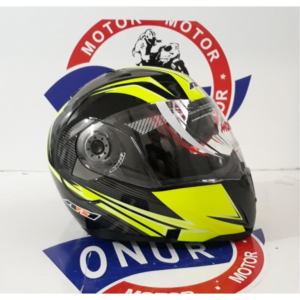 AR1 ÇENE AÇILIR VİZÖRLÜ KASK SİYAH-YEŞİL-DESENLİ