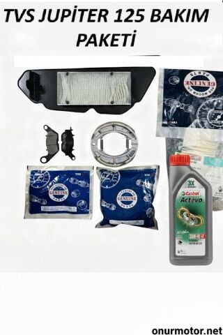 TVS JUPİTER 125 FULL ORİJİNAL BAKIM SETİ (CASTROL 20\40 FARKIYLA!)
