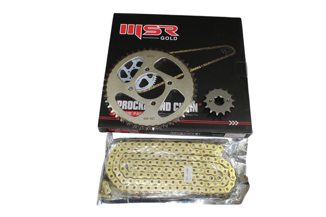 CF MOTO NK 150 14T-45T- 428HO - 136 BAKLA ZİNCİR DİŞLİSETİ ORİNGLİ MSR GOLD
