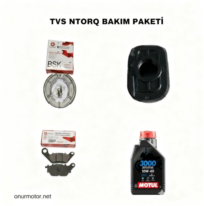 TVS NTORQ 125 EKONOMİK VE YÜKSEK PERFORMANS BAKIM PAKETİ! MOTUL 10*40 3000 FARKIYLA