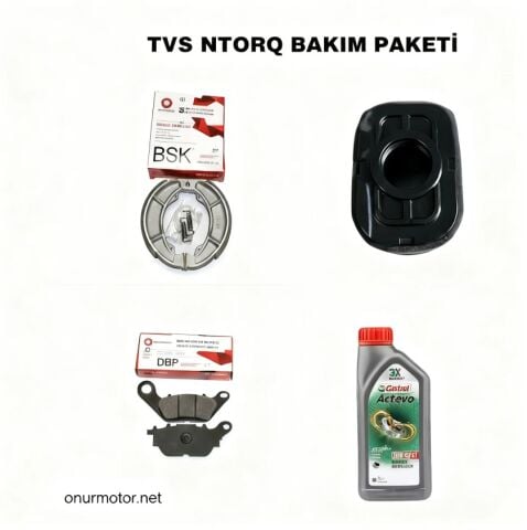 TVS NTORQ 125 EKONOMİK VE YÜKSEK PERFORMANS BAKIM PAKETİ! CASTROL 20*40 FARKIYLA