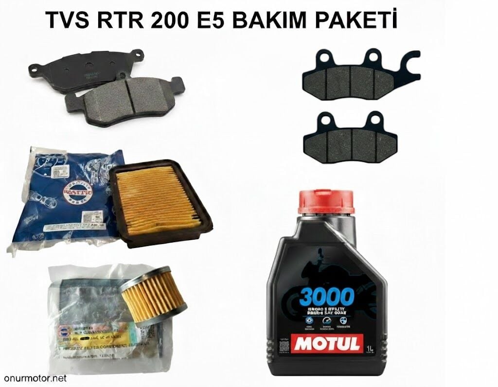 TVS RTR 200 E5 PERFORMANS BAKIM PAKETİ (TAMAMI ORİJİNAL) MOTUL 10*40 3000