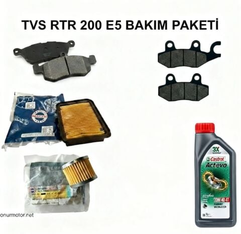 TVS RTR 200 E5 PERFORMANS BAKIM PAKETİ (TAMAMI ORİJİNAL) CASTROL 20*40